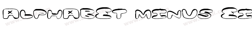 Alphabet Minus Eight字体转换